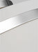 Generation Lighting Cordtlandt Large Semi-Flush Mount Polished Nickel Finish With White Linen Fabric Shade (AF1153PN)