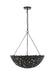 Generation Lighting Alexa Hampton Kelan 6-Light Large Pendant In Aged Iron Finish With Aged Iron Steel Shade (AP1186AI)