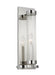 Generation Lighting Demi Sconce Polished Nickel Finish With Clear Glass Shade (AW1041PN)