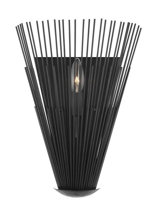 Generation Lighting Alexa Hampton Helios 3-Light Pocket Sconce In Aged Iron Finish (AW1101AI)