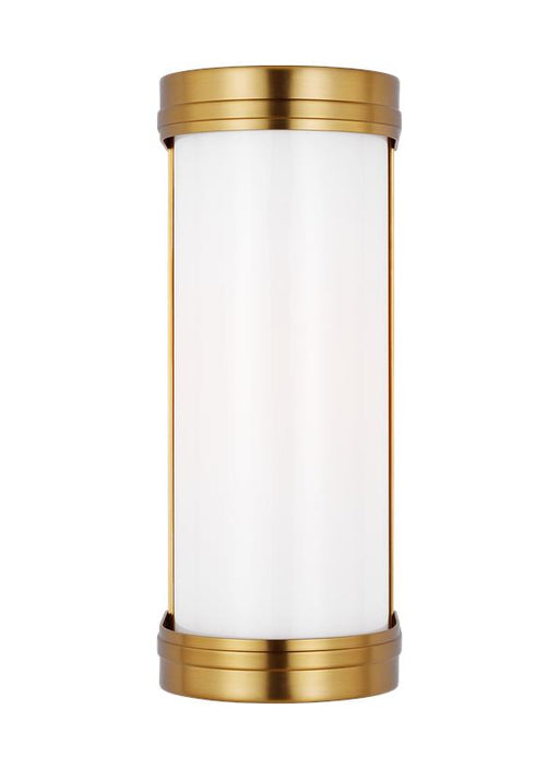 Generation Lighting Ifran Transitional Dimmable Indoor Small 1-Light Vanity Fixture A Burnished Brass With Etched Opal Glass Shade (AW1131BBS)