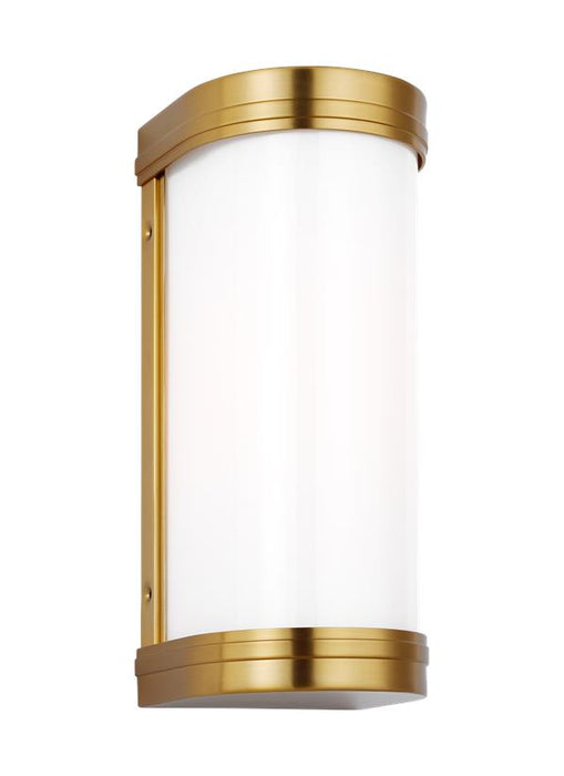 Generation Lighting Ifran Transitional Dimmable Indoor Small 1-Light Vanity Fixture A Burnished Brass With Etched Opal Glass Shade (AW1131BBS)