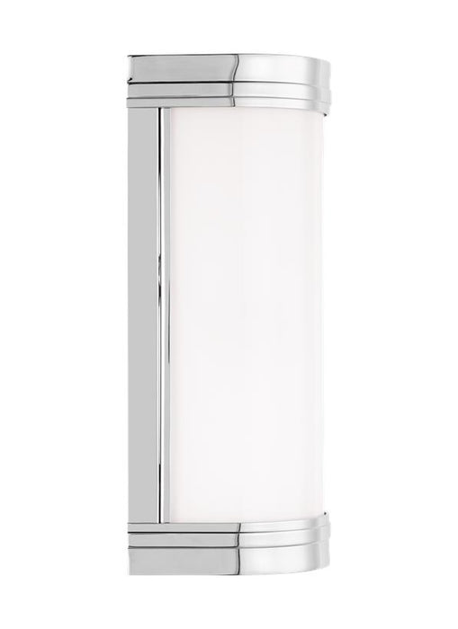 Generation Lighting Ifran Transitional Dimmable Indoor Small 1-Light Vanity Fixture A Polished Nickel With Etched Opal Glass Shade (AW1131PN)