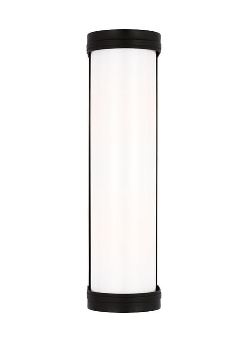 Generation Lighting Ifran Transitional Dimmable Indoor Medium 2-Light Vanity Fixture In An Aged Iron Finish With Etched Opal Glass Shades (AW1142AI)