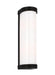 Generation Lighting Ifran Transitional Dimmable Indoor Medium 2-Light Vanity Fixture In An Aged Iron Finish With Etched Opal Glass Shades (AW1142AI)