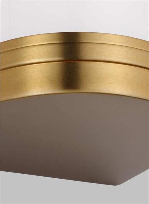 Generation Lighting Ifran Transitional Dimmable Indoor Medium 2-Light Vanity Fixture A Burnished Brass With Etched Opal Glass Shades (AW1142BBS)