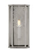 Generation Lighting Erro Transitional 1-Light Indoor Dimmable Medium Wall Lantern Sconce Polished Nickel Silver-Clear Glass Panels-A Diamond Cut Pattern (AW1161PN)