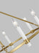 Generation Lighting Marston Large Chandelier Burnished Brass Finish (CC1458BBS)