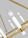 Generation Lighting Marston Linear Chandelier Burnished Brass Finish (CC14612BBS)