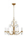 Generation Lighting Shannon Traditional 8-Light Indoor Dimmable Large Ceiling Chandelier Antique Gild Rustic Gold-Textured Crystal Drop Glass (CC1608ADB)