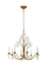 Generation Lighting Shannon Traditional 8-Light Indoor Dimmable Large Ceiling Chandelier Antique Gild Rustic Gold-Textured Crystal Drop Glass (CC1608ADB)