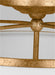 Generation Lighting Stonington Uptown Chic 2-Light Indoor Dimmable Medium Ceiling Semi-Flush Mount Antique Gild Rustic Gold-White Linen Fabric Shade (CF1102ADB)