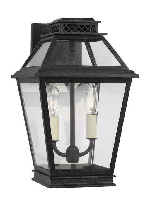 Generation Lighting Falmouth Small Outdoor Wall Lantern Dark Weathered Zinc Finish With Clear Glass Panels (CO1012DWZ)
