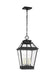 Generation Lighting Falmouth Hanging Lantern Dark Weathered Zinc Finish With Clear Glass Panels (CO1054DWZ)