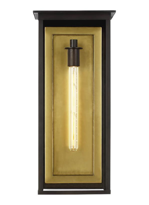 Generation Lighting Freeport Extra Large Outdoor Wall Lantern Heritage Copper Finish With Clear Glass Panels (CO1131HTCP)
