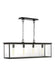 Generation Lighting Freeport Linear Outdoor Chandelier Heritage Copper Finish With Clear Glass Panels (CO1214HTCP)