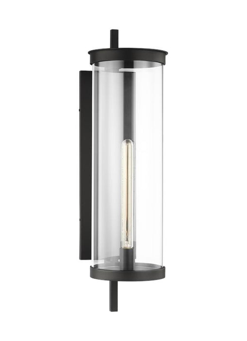 Generation Lighting Eastham Extra Large Wall Lantern Textured Black Finish With Clear Glass Shade (CO1281TXB)