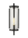 Generation Lighting Eastham Small Wall Lantern Textured Black Finish With Clear Glass Ring (CO1311TXB)