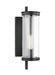 Generation Lighting Eastham Small Wall Lantern Textured Black Finish With Clear Glass Ring (CO1311TXB)