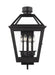 Generation Lighting Hyannis Large Lantern Textured Black Finish With Clear Glass Panels And Clear Glass Panel (CO1374TXB)