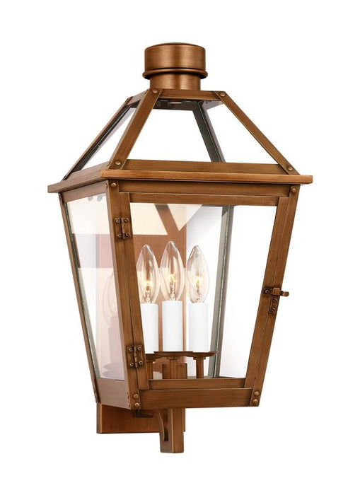 Generation Lighting Hyannis Medium Wall Lantern Natural Copper Finish With Clear Glass Panels And Clear Glass Panel (CO1383NCP)