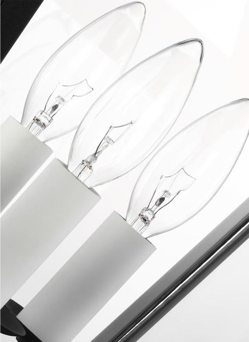 Generation Lighting Hyannis Medium Post Textured Black Finish With Clear Glass Panels And Clear Glass Panel (CO1413TXB)