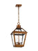 Generation Lighting Hyannis Large Pendant Natural Copper Finish With Clear Glass Panel And Clear Glass Panels And Clear Glass Panel (CO1424NCP)
