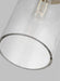 Generation Lighting Garrett Medium Cylinder Pendant Burnished Brass Finish With Clear Glass Shade (CP1001BBS)