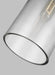 Generation Lighting Garrett Medium Cylinder Pendant Polished Nickel Finish With Clear Glass Shade (CP1001PN)