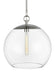 Generation Lighting Atlantic Round Pendant Polished Nickel Finish With Clear Glass Shade (CP1041PN)