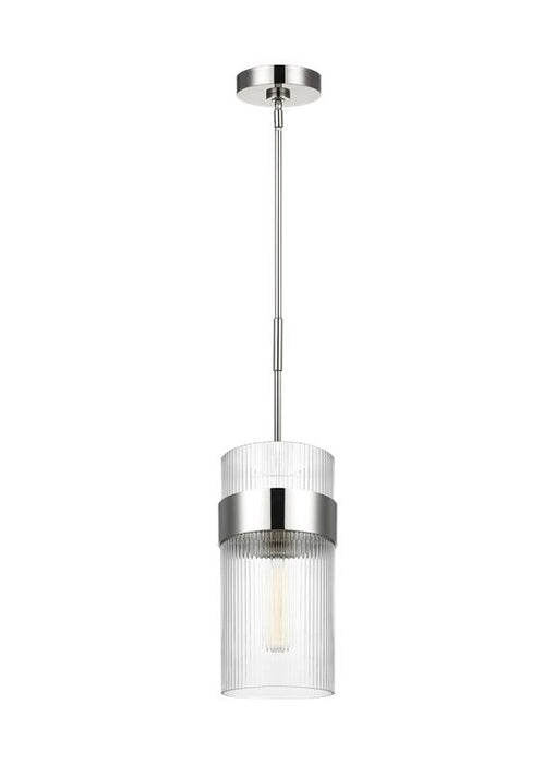 Generation Lighting Geneva Large Pendant Polished Nickel Finish With Clear Glass Shade And Clear Glass Shade (CP1171PN)