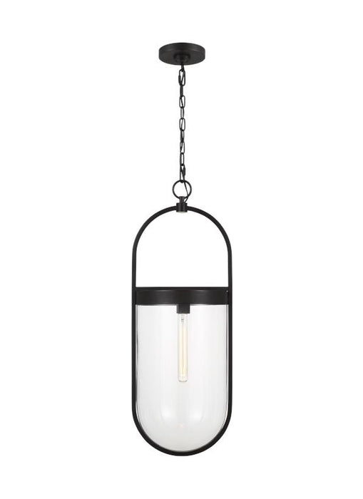 Generation Lighting Blaine Large Pendant Aged Iron Finish With Clear Glass Shade (CP1361AI)