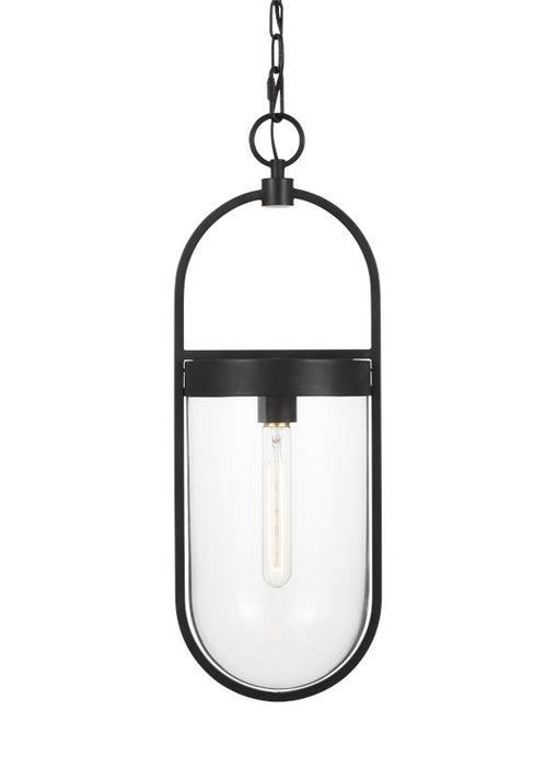 Generation Lighting Blaine Small Pendant Aged Iron Finish With Clear Glass Shade (CP1371AI)