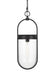 Generation Lighting Blaine Small Pendant Aged Iron Finish With Clear Glass Shade (CP1371AI)
