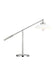 Generation Lighting Wellfleet Wide Desk Lamp Matte White and Polished Nickel Finish With Matte White Steel Shade (CT1111MWTPN1)