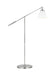 Generation Lighting Wellfleet Dome Floor Lamp Matte White and Polished Nickel Finish With Matte White Steel Shade (CT1131MWTPN1)