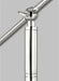 Generation Lighting Wellfleet Wide Floor Lamp Matte White and Polished Nickel Finish With Matte White Steel Shade (CT1141MWTPN1)