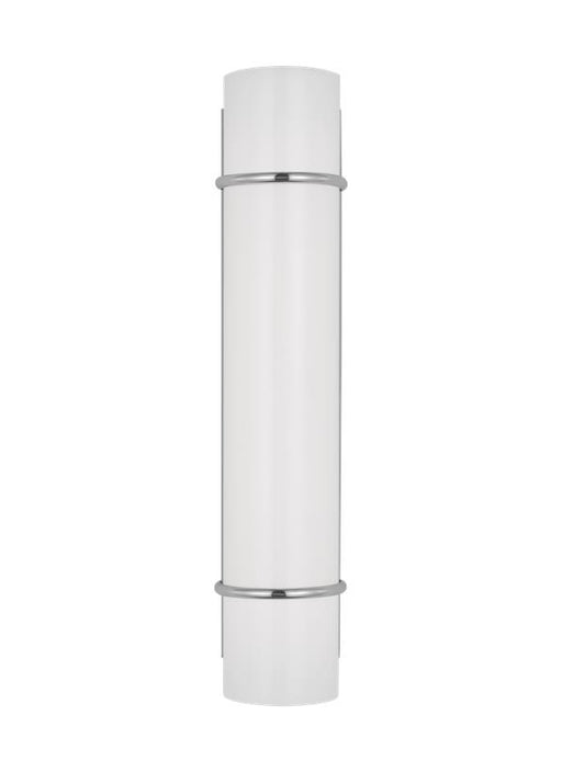 Generation Lighting Chapman And Myers Amelie 1-Light LED Dimmable Bath Vanity Wall Sconce In Polished Nickel Finish With Milk White Shade (CV1061PN-L1)