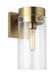 Generation Lighting Garrett Sconce Burnished Brass Finish With Clear Glass Shade (CW1001BBS)