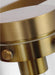 Generation Lighting Garrett 4-Light Vanity Burnished Brass Finish With Clear Glass Shades (CW1004BBS)