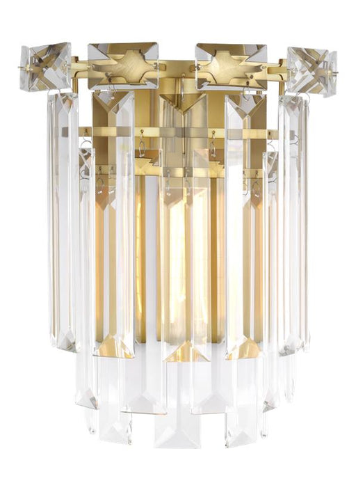 Generation Lighting Arden Sconce Burnished Brass Finish With Clear Glass (CW1061BBS)