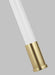 Generation Lighting Hanover Sconce Burnished Brass Finish With White Linen Fabric Shade (CW1081BBS)