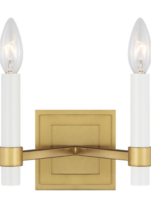 Generation Lighting Marston Double Wall Sconce Burnished Brass Finish (CW1222BBS)
