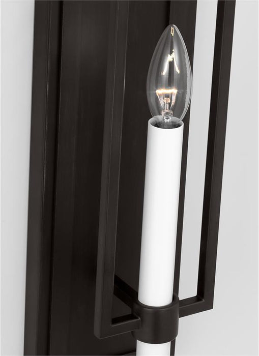 Generation Lighting Chapman And Myers Marston 1-Light Dimmable Wall Sconce Bath Vanity In Aged Iron Finish (CW1241AI)