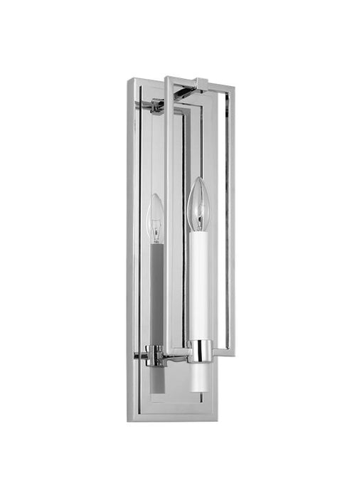 Generation Lighting Chapman And Myers Marston 1-Light Dimmable Wall Sconce Bath Vanity In Polished Nickel Finish (CW1241PN)