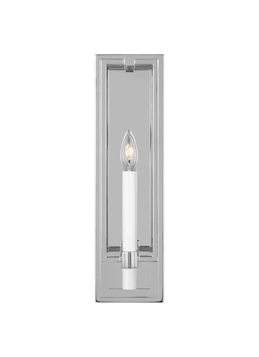 Generation Lighting Chapman And Myers Marston 1-Light Dimmable Wall Sconce Bath Vanity In Polished Nickel Finish (CW1241PN)