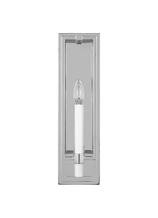 Generation Lighting Chapman And Myers Marston 1-Light Dimmable Wall Sconce Bath Vanity In Polished Nickel Finish (CW1241PN)