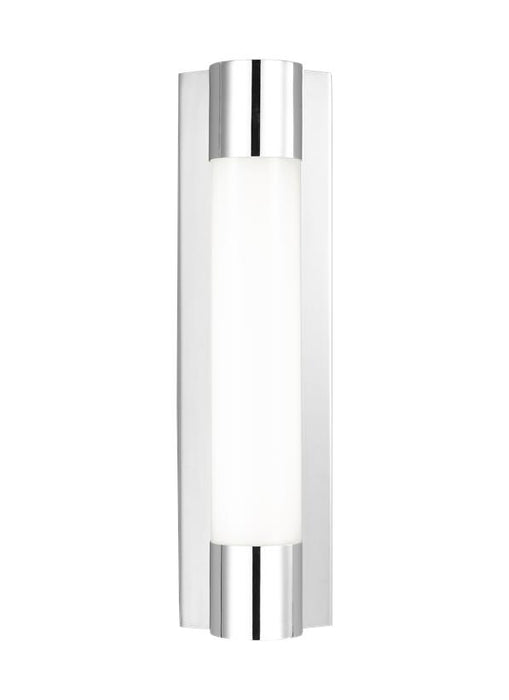 Generation Lighting Loring Small Vanity Chrome Finish With Milk White Glass Shade (CW1261CH)