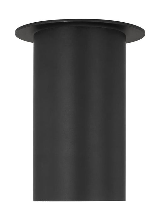 Generation Lighting Drew And Jonathan Scott Archer 1-Light Small Flush Mount In Midnight Black Finish With Midnight Black Steel Shade (DJF1021MBK)