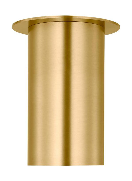 Generation Lighting Drew And Jonathan Scott Archer 1-Light Small Flush Mount In Satin Brass Finish With Satin Brass Steel Shade (DJF1021SB)